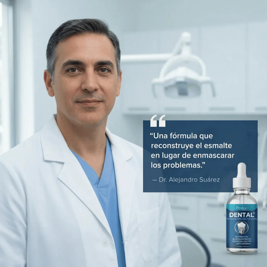 Cómo se usa Dental®: dos gotas sobre el cepillo