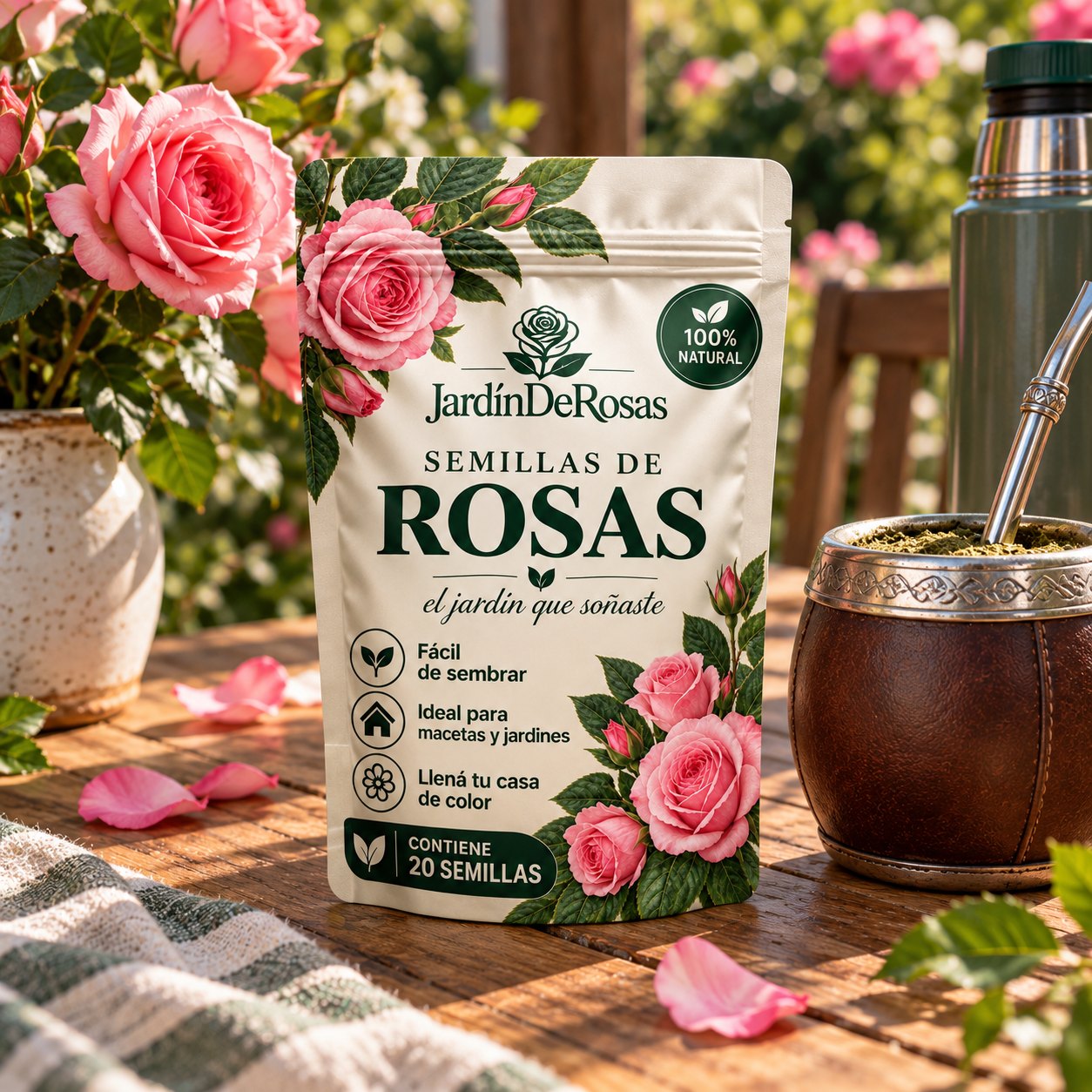 Semillas de Rosas Trepadoras · JardínDeRosas — vista alternativa