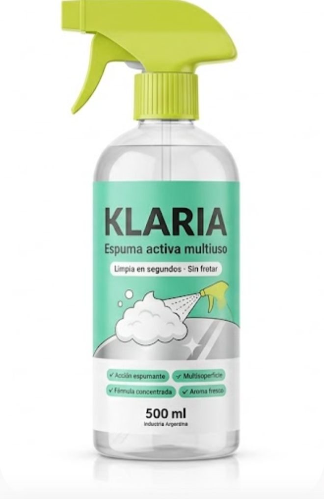 KLARIA Espuma Activa Multiuso 500ml — Repuesto 50% OFF