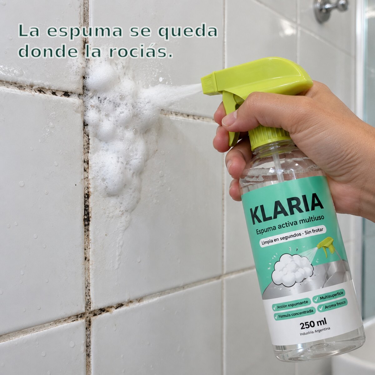 KLARIA Espuma Activa Multiuso 250 ml — foto 3 de 8