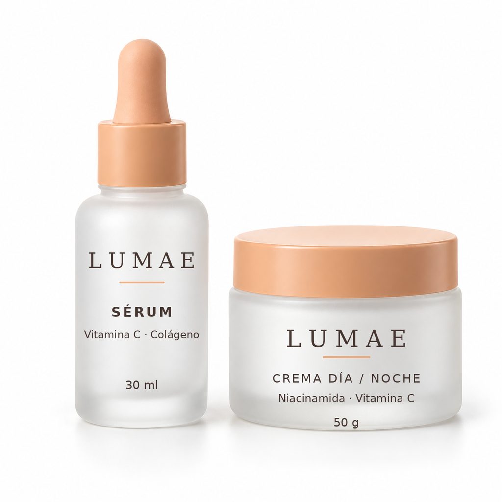 LUMAE Rutina 2 pasos · Sérum 30 ml + Crema día/noche 50 g