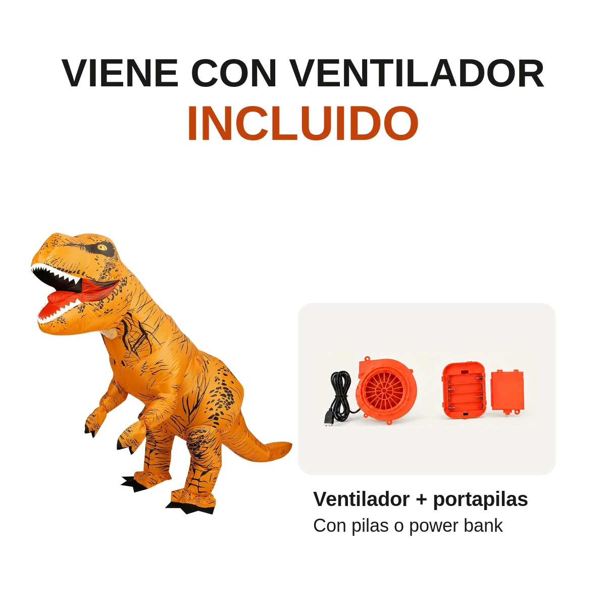 Disfraz inflable de T-Rex para adultos — foto 2 de 7