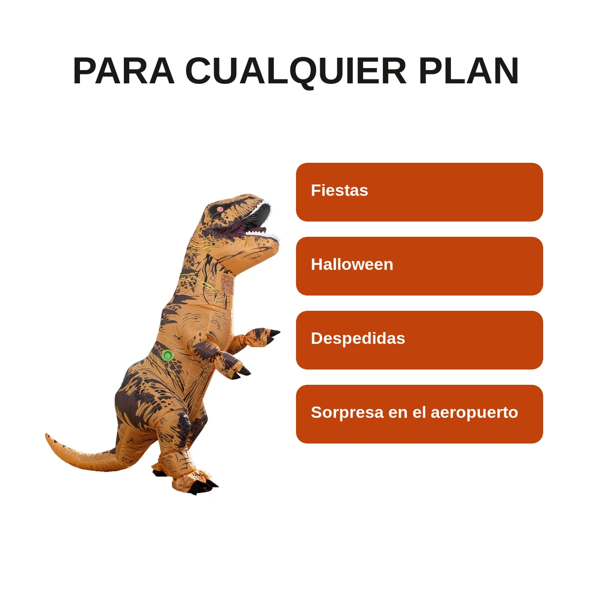 Disfraz inflable de T-Rex para adultos — foto 6 de 7