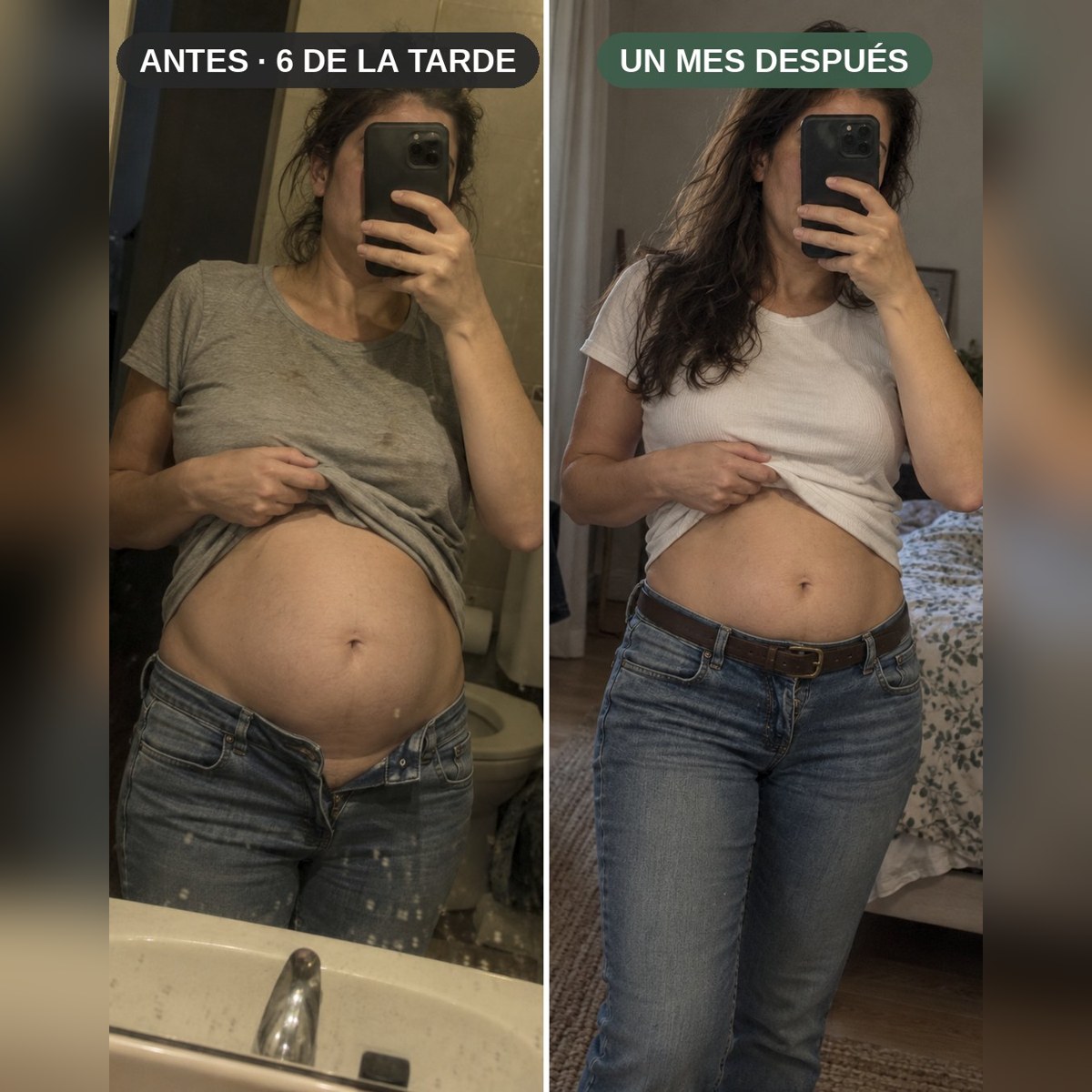 Pote de SOLENA con su cuchara medidora sobre la mesada de la cocina, al lado de un vaso de agua — foto 3 de 8
